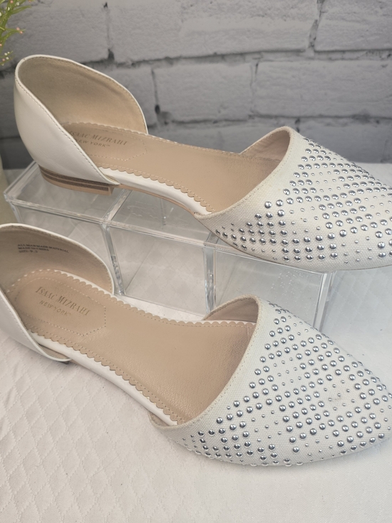 Isaac Mizrahi Shoes - ISAAC MIZRAHI POINTED-TOE FLATS PERFORATED TOE OPEN SIDES SUMMER WOMENS 9.5